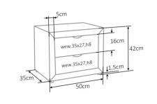 Тумба прикроватная SIGNAL ET-002 Velvet Bluvel 28 бежевый