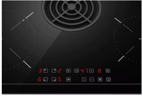 Варочная панель индукционная с вытяжкой MEFERI XSMART60BK POWER