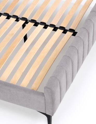 Кровать HALMAR FRANCESCA светло-серый/черный, 160/200