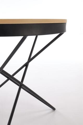 Стол журнальный HALMAR LEILA натуральный/черный