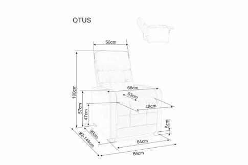 Кресло SIGNAL OTUS Raven 30 раскладное, темно-бежевый