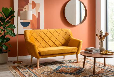 Диван SIGNAL KIER 2 Velvet Bluvel 68 карри/бук