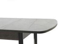 Стол ВВР Раздвижной пластиковый Каспий серый/Прямое хром, 110-150/70