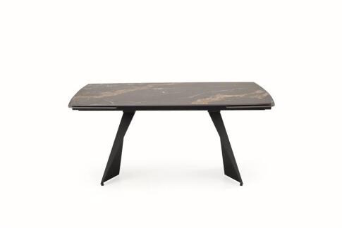 Стол обеденный HALMAR ARMANI черный мрамор/черный 165-241/90