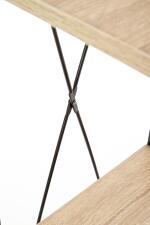 Стеллаж HALMAR NARVIK REG1 дуб сонома/черный