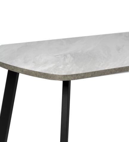 Стол ВВР Пластиковый Лавант/бетон светлый/черный профиль 110/70