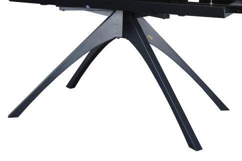 Стол Sheffilton SHT-T76 серый мрамор/черный