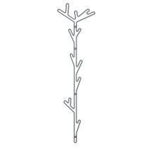 Вешалка Sheffilton SHT-WH37 антрацит