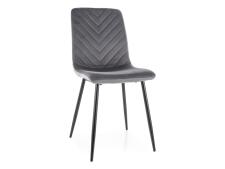 Стул SIGNAL DAREN Velvet Bluvel 14 серый/черный