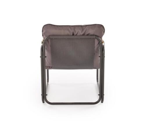 Комплект HALMAR HUDSON (диван + 2 кресла + стол журнальный) серый/коричневый