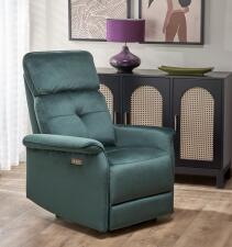 Кресло HALMAR SEMIR раскладное, темно-зеленый