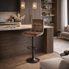 Стул барный SIGNAL C105 Velvet Bluvel 40 темно-бежевый/черный