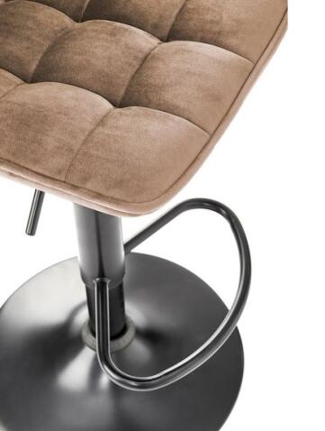 Стул барный HALMAR H95 бежевый/черный