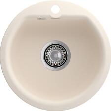 Кухонная мойка GRANFEST SMART SM-435 белый + сифон