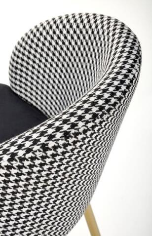 Стул барный HALMAR H113 черный/белый