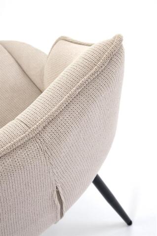 Стул HALMAR K543 бежевый/черный