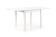 Стол обеденный HALMAR GRACJAN белый/белый 80-160/80