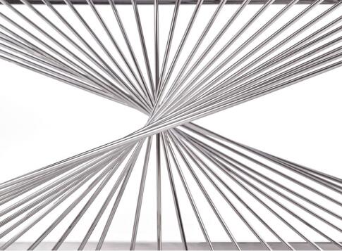 Стол журнальный HALMAR INFINITY дымчатый/хром, 120/60/45