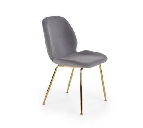 Стул HALMAR K381 серый/золотой