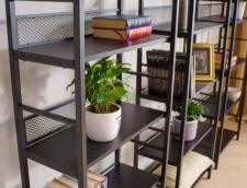 Стеллаж SIGNAL RAW R4 черный 121/60