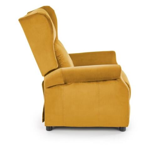 Кресло HALMAR AGUSTIN 2 раскладное, горчичный