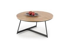 Стол журнальный HALMAR KARIDA дуб натуральный/черный, 80/41 Стол журнальный HALMAR KARIDA дуб натуральный/черный, 80/41