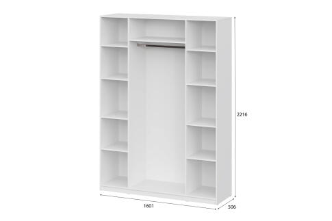 Шкаф NN Мебель ШК 5 (1600) Белый текстурный