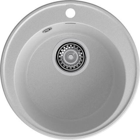 Кухонная мойка GRANFEST QUARZ Z-08 серый + сифон