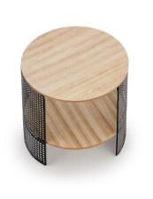 Стол журнальный HALMAR TRAFICA натуральный/черный, 41/41