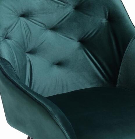 Стул HALMAR K487 темно-зеленый/черный