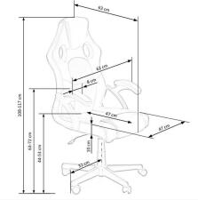 Кресло компьютерное HALMAR BERKEL черный/красный
