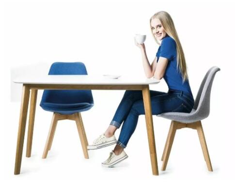 Стол обеденный SIGNAL MOSSO I  белый/дуб 120/75