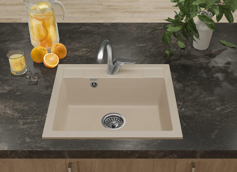 Кухонная мойка GRANFEST QUADRO Q-561 кашемир