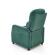 Кресло HALMAR FELIPE 2 раскладное, темно-зеленый/венге