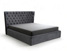 Кровать SIGNAL CARVEN Velvet Bluvel 14 серый 160/200