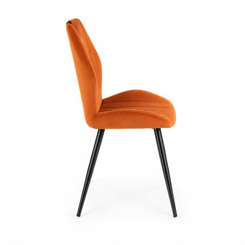 Стул SIGNAL ARCO Velvet Bluvel 4215 корица/черный