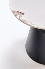 Комплект HALMAR MAGNETA (2 стола журнальных) белый мрамор/черный