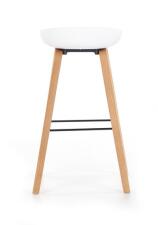 Стул барный HALMAR H86 белый/серый