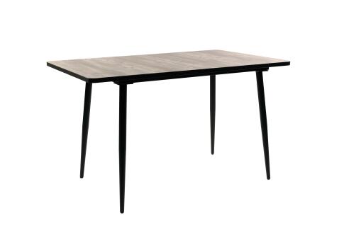 Стол ВВР Миллер сосна пандероса/черный №2, Пластик 120-160/80