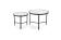 Комплект HALMAR FATIMA (2 стола журнальных) белый мрамор/черный