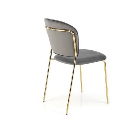 Стул HALMAR K499 серый/золотой