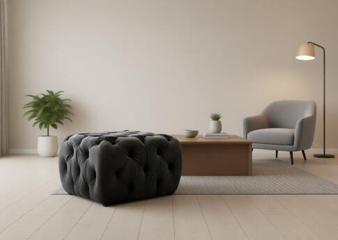 Пуф SIGNAL SOPHIA Velvet Bluvel 19 черный