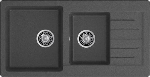 Кухонная мойка GRANFEST PRACTIK P-980KL графит