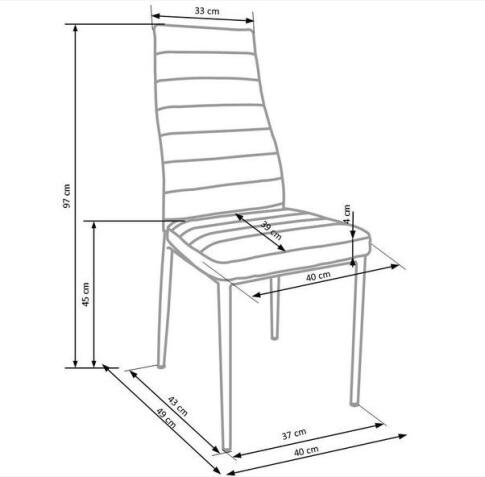 Стул HALMAR K70 черный/черный