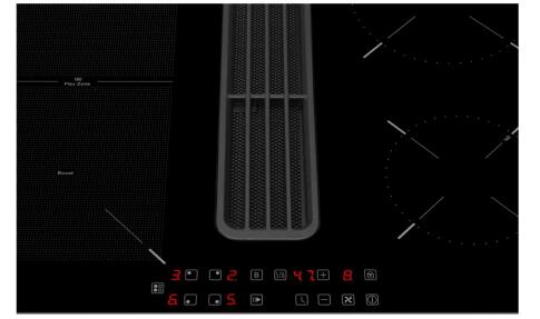 Варочная панель индукционная с вытяжкой MEFERI XSMART60BK ULTRA