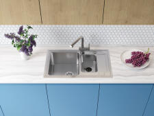 Кухонная мойка из нержавейки Omoikiri Mizu 78-2-IN нержавеющая сталь