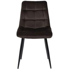 Стул SIGNAL CHIC Velvet Bluvel 48 коричневый/черный мат