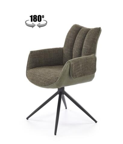 Стул HALMAR K579 зеленый/черный, поворотный