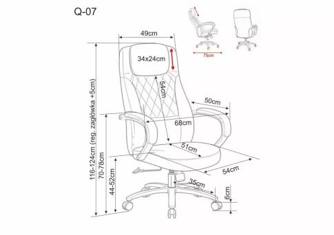 Кресло компьютерное SIGNAL Q-07 бежевый/хром