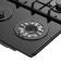 Варочная панель газовая MEFERI MGH604BK GLASS POWER